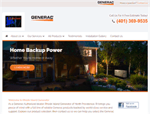 Tablet Screenshot of acmegenerators.com